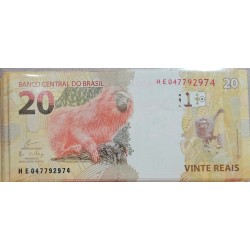 Cédula Rara de 20 Reais Série HE - Assinatura Guardia - Item de Colecionador
