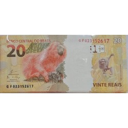 Cédula Rara de 20 Reais Série GF - Item de Colecionador - Mico-leão-dourado