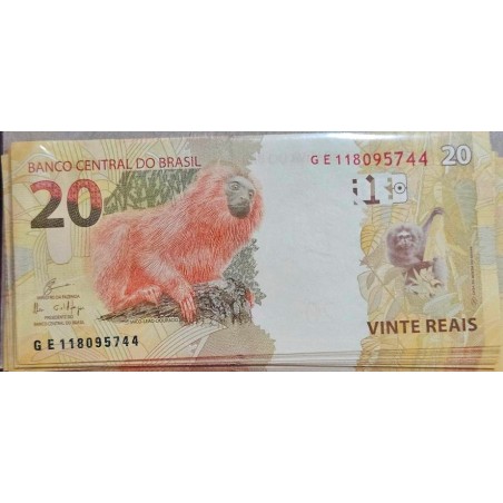 Cédula Rara de 20 Reais Série GE - Assinatura Guardia - Item de Colecionador