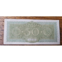 Cédula da Itália 50 liras 1944 P74 Soberba WW2 Segunda Guerra Mundial