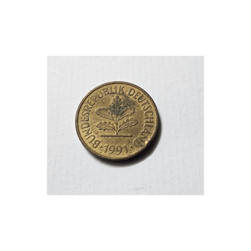 Moeda da Alemanha 5 pfenning 1991 J