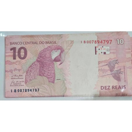 Cédula de 10 Reais - Série IB - Arara FE