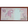 Cédula Brasil 10 reais letras GC FE