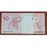 Cédula Brasil 10 reais letras GG FE