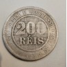 Moeda 200 Réis do Brasil - 1889 - Transição República V045
