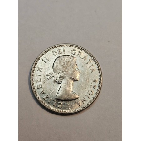 Moeda de 5 Cents Canadá 1964 - Castor - Coleção Elizabeth II