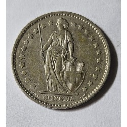 Moeda da Suica 1 franco 1975