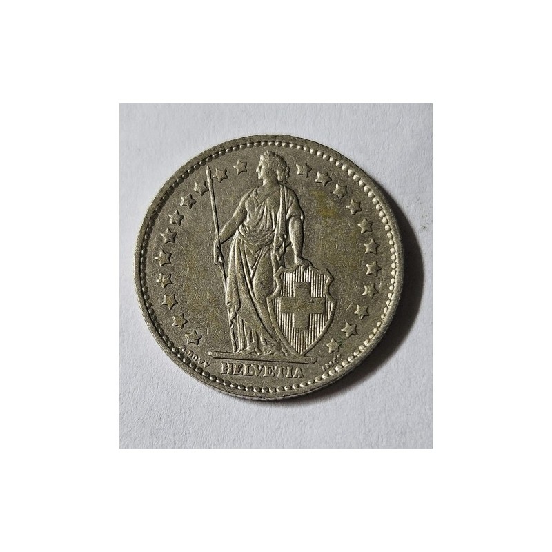 Moeda da Suica 1 franco 1975