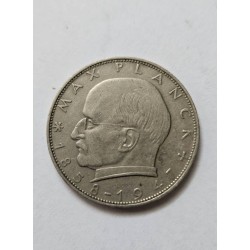 Moeda Alemã 2 Marcos 1958 - Max Planck - Raridade Numismática