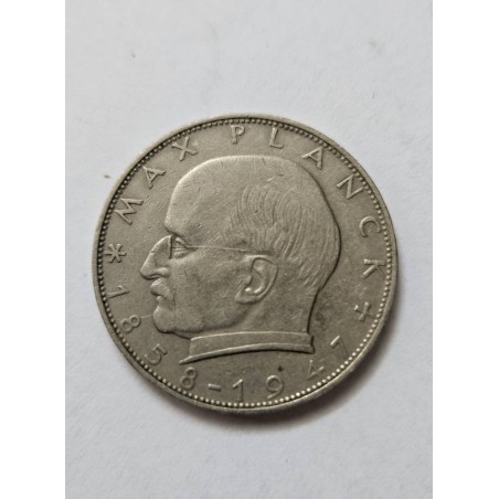 Moeda Alemã 2 Marcos 1958 - Max Planck - Raridade Numismática