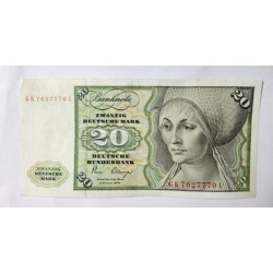 Cédula Alemanha 20 Marcos Deutsche Mark - Série P32 MBCS