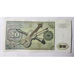 Cédula Alemanha 20 Marcos Deutsche Mark - Série P32 MBCS