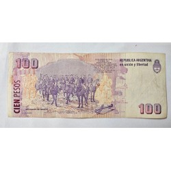 Cédula de 100 Pesos Argentinos - Júlio Roca - P357 - MBC