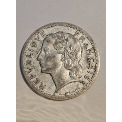 Moeda 5 Francos da França - 1946 - Segunda Guerra Mundial