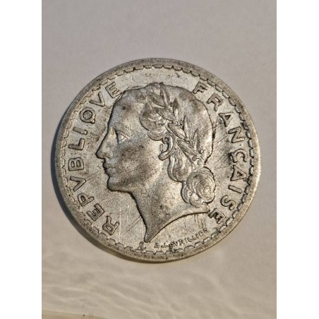 Moeda 5 Francos da França - 1946 - Segunda Guerra Mundial