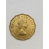Moeda da Inglaterra 3 pence 1959 Rainha Elizabeth II
