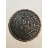 Moeda 40 Réis do Brasil - 1889 - Proclamação da República MBC