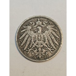 Moeda Alemanha 10 Pfenning - Império Alemão - 1900