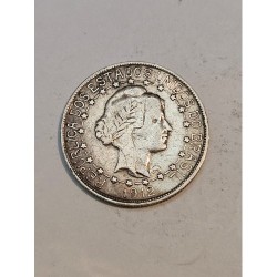 Moeda Brasil republica 500 réis 1912 estrelas ligadas MBC