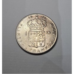 Moeda da Suécia 1 coroa 1972
