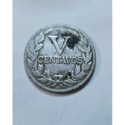 Moeda da Colombia V centavos 1946