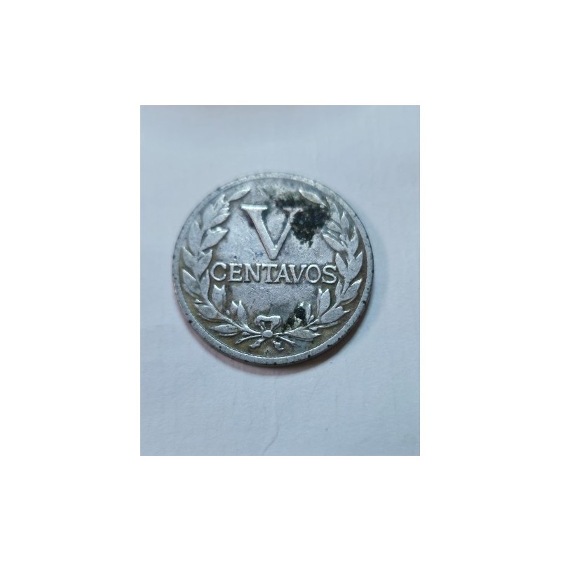Moeda da Colombia V centavos 1946