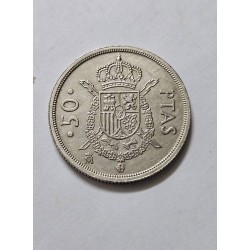 Moeda da Espanha 50 pesetas 1983