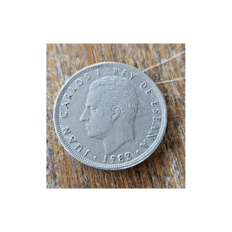 Moeda da Espanha 25 pesetas 1983