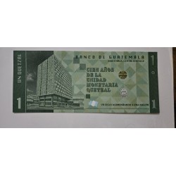 Cédula de Guatemala 1 quetzal 2024 FE