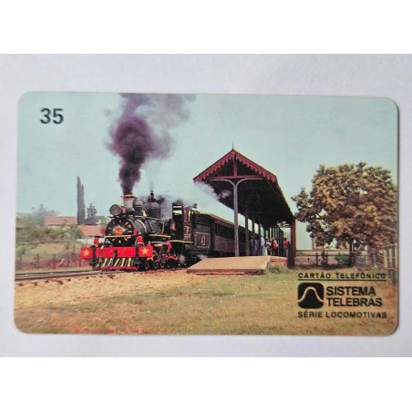Cartão Telefônico Telebrás - Série Locomotivas - Locomotiva a Vapor nº 42 - Item de Colecionador