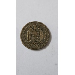 Moeda da Espanha 1 peseta 1944