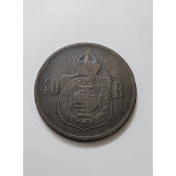 Moeda Brasil 40 Réis 1871 - D. Pedro II | Império | Numismática