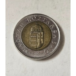 Moeda da Hungria 100 florins 2007 bimetalica