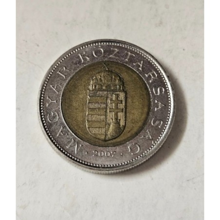 Moeda da Hungria 100 florins 2007 bimetalica