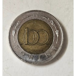 Moeda da Hungria 100 florins 2007 bimetalica