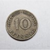 Moeda da Alemanha 10 pfenning 1950 D KM108