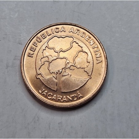 Moeda da Argentina 1 peso 2019 jacarandá