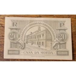 Cédula de Portugal 20 centavos 1925 soberba