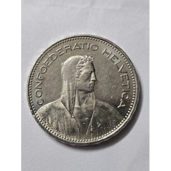 Moeda da Suíça 5 francos 2014