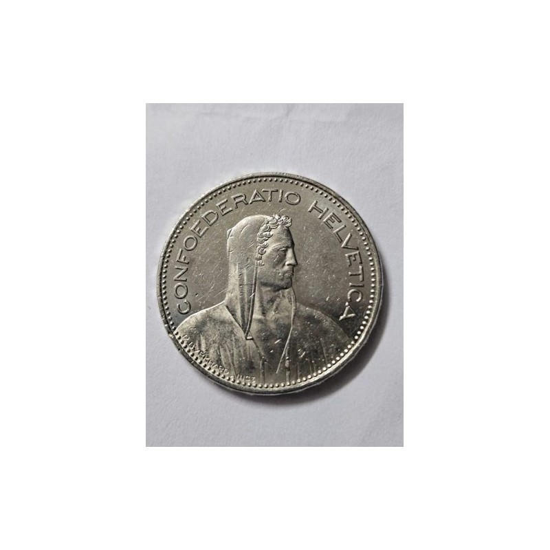 Moeda da Suíça 5 francos 2014