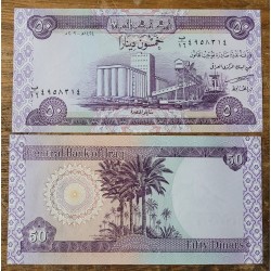 Cédula do Iraque 50 dinars FE
