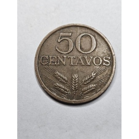 Moeda de Portugal 50 centavos 1973