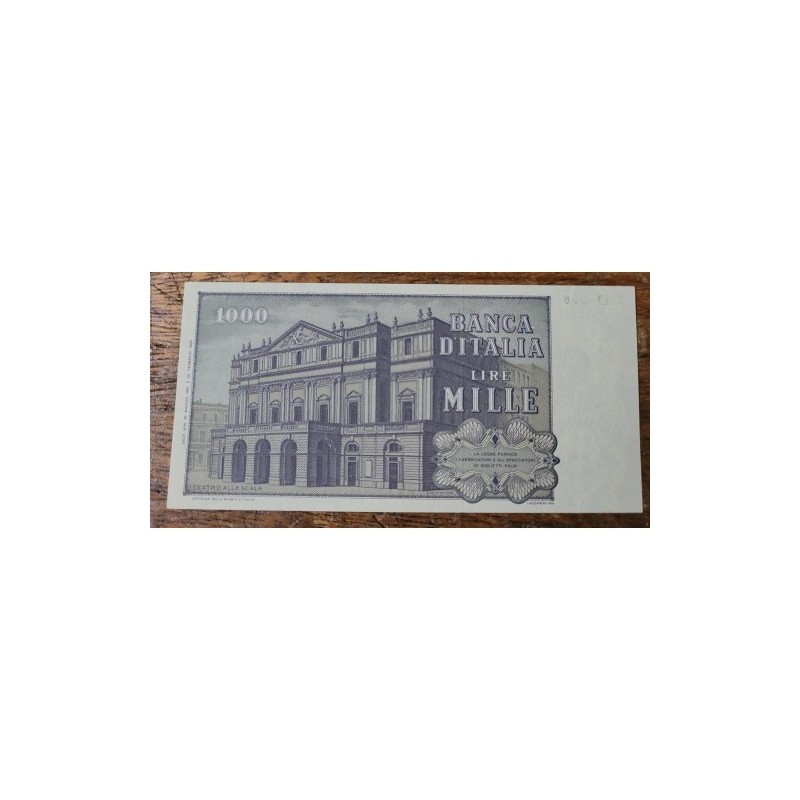 Cédula da Itália 1000 liras FE Verdi