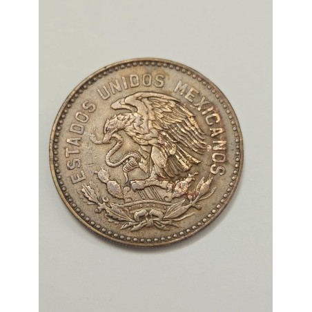 Moeda México 50 Centavos 1957 - Cuauhtémoc (Imperador Asteca) / Bronze