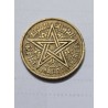 Moeda Marrocos 1 Franco 1945 (1364 AH) - Estrela Pentagonal e Império Cherifiano