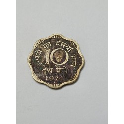 Moeda da Índia 10 rúpias 1970