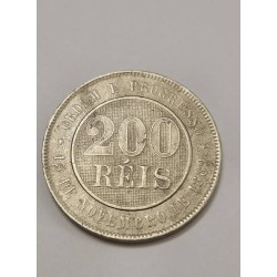 Moeda Brasil República Velha 200 réis 1898 cupro-niquel