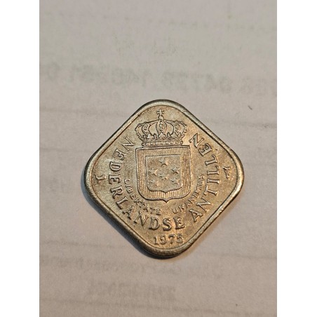 Moeda das Antilhas holandesas 5 cent 1975