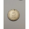 Moeda Israel 5 Novos Sheqalim (Shekels) - Capitel Coríntio/Iônico e Símbolo do Estado