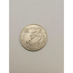 Moeda Comemorativa Portugal 2$50 Escudos 1982 - Hóquei em Patins (Atleta)